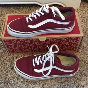 Maroon vans 7.5